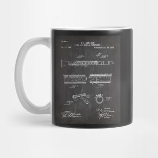 Clarinet Patent - Musician Classical Music Art - Black Chalkboard Mug